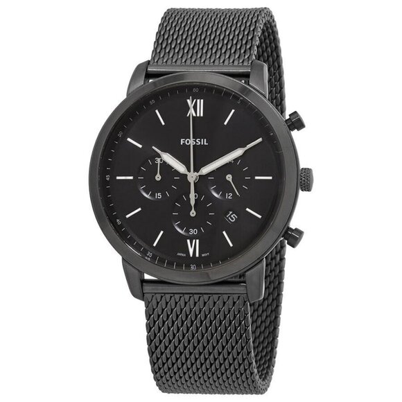 NWT Authentic Fossil Neutra Chronograph Quartz Black Dial Men's Watch - Picture 1 of 3